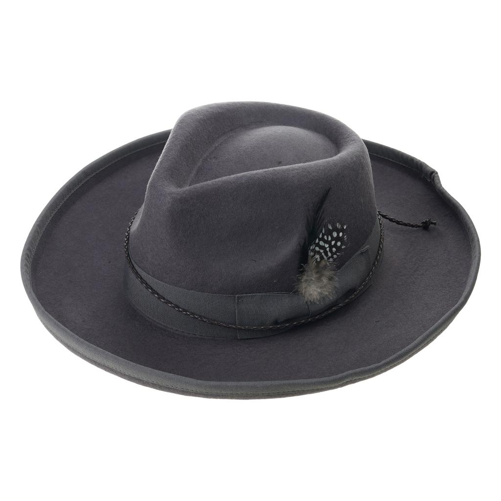 French Style Trilby Hat for Adult Male Christmas Formal Gathering Carnivals Derby Hat Winter Autumn Hat for Female