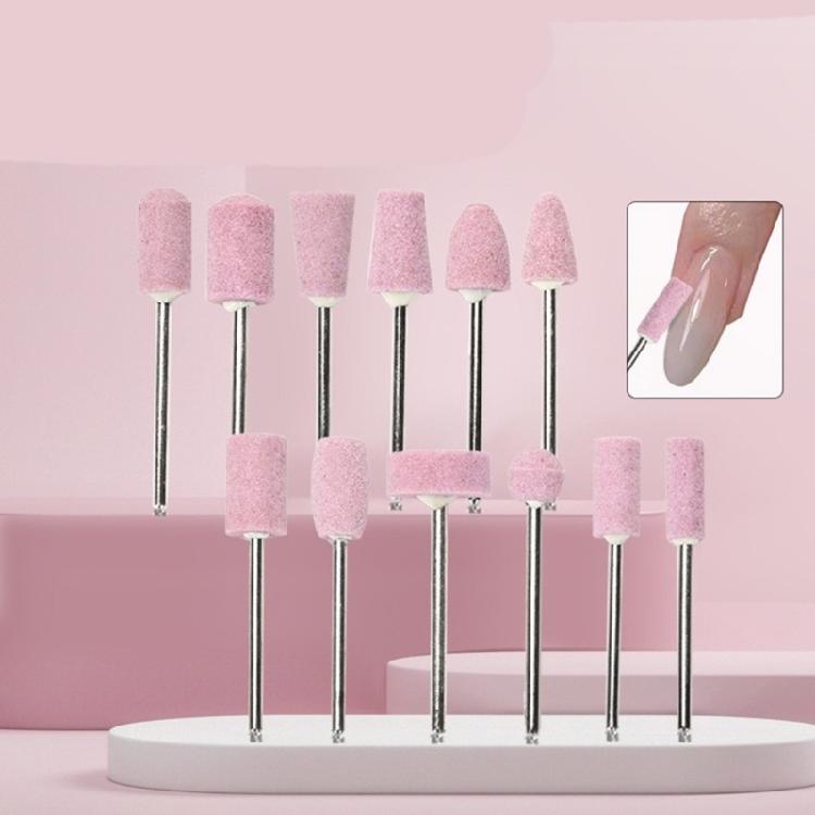 12pcs Nail Drill Bits Set 3/32 inch Nail Drill Bits Remove Acrylic Gel Nail Poly Nail Polishs Acrylic Gel Nail Bits Kit