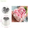 Acier Inoxydable XL Cœur Fleur de Rose Motif Russe Buse à Glaçage Spatule à Guimauve Ustensiles de Décoration Outil de Cuisson pour Gâteau