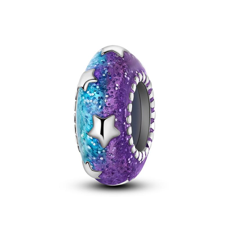 100% 925 Silver Rainbow Zircon Colorful Butterfly Dragon Shaped Silicone Stopper Charms Beads Fit DIY Bracelets Jewelry