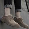 Retro Leder Herrenschuhe Lässig Rutschfest Verschleißfest Wildleder Lederschuhe Herren Atmungsaktiv Täglich Business Schuh Designer Herren