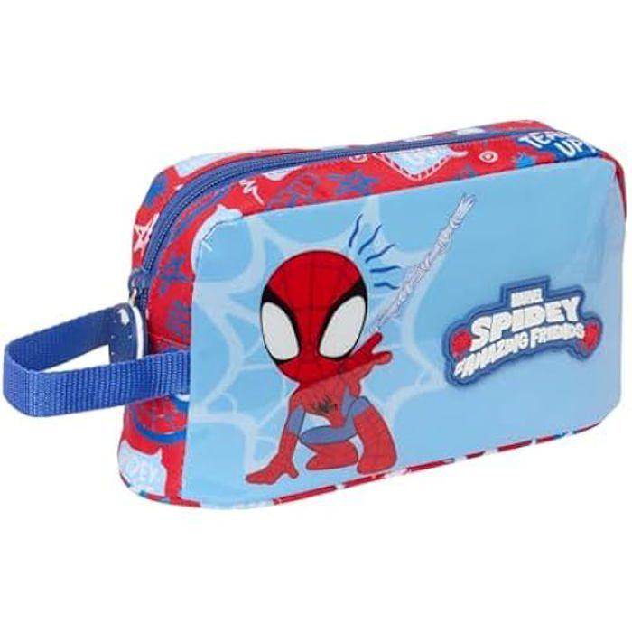 Porte-repas - SAFTA - Spiderman - Thermique - 21,5 x 6,5 x 12 cm - Rouge/Bleu
