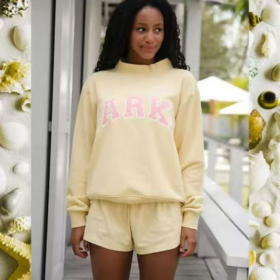 Women's Trendy Loose Mid-Length Sweatshirt, Plus Velvet Thickened, Round Neck, Long Sleeve - Autumn/Winter 2025 Collection.