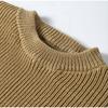 Women Casual Solid Color Knit Sweater Two Piece Set Autumn Winter Thick Round Neck Loose Pullover Wide Leg Pants Matching Sets