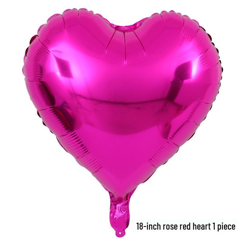 18-inch Hartvormige Aluminiumfolieballon voor Bruiloften en Valentijnsdagfeesten