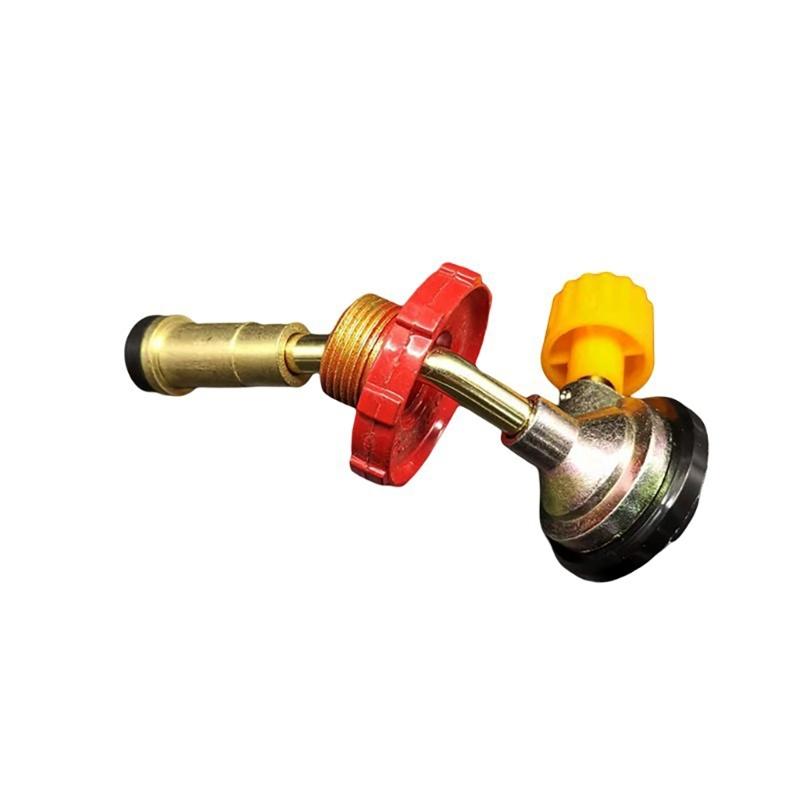 Refillable Cylinder Valves Adapter Refills Direct Safe Connectors for Camping and Outdoor Activity