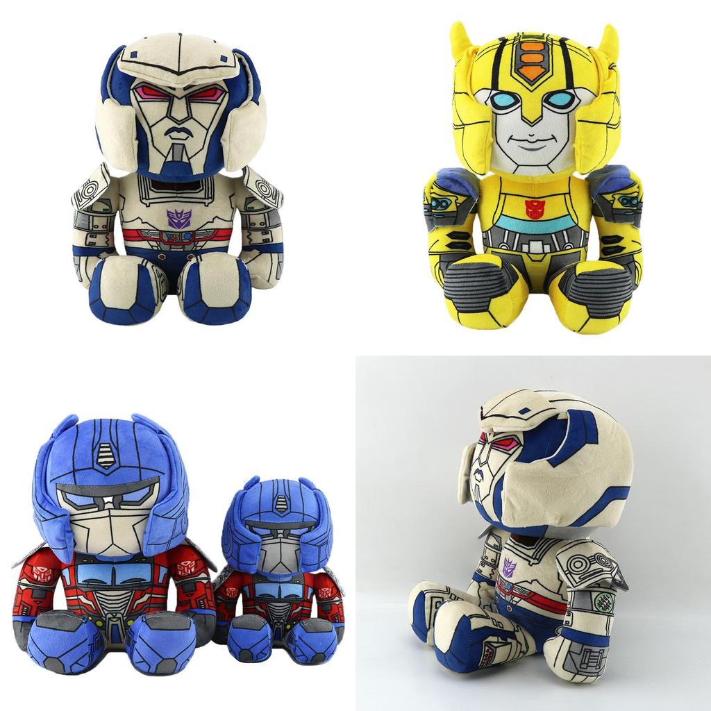 Cuddly Transformers Bumblebee Plush Toy Super Soft Stuffed Robot Gift For Children