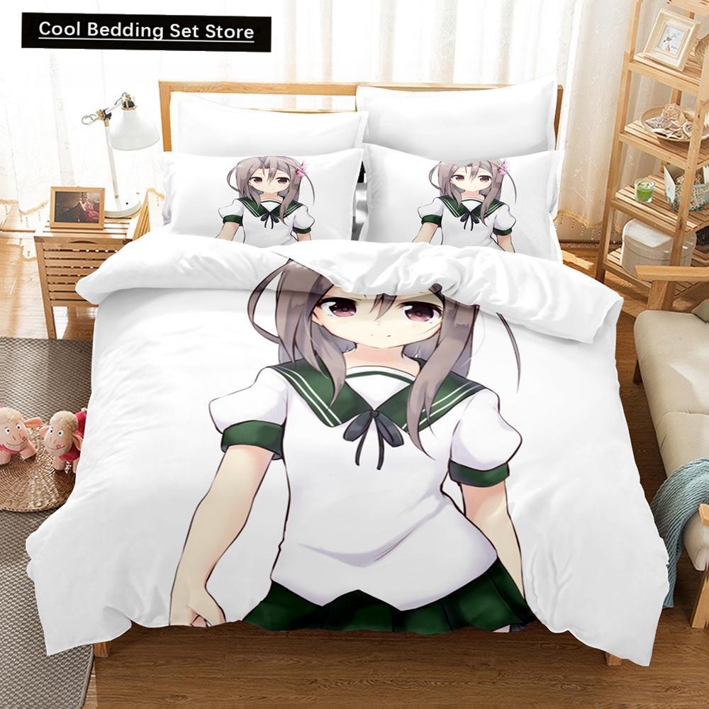 Zuihou (Kancolle) Bedding Set Single Twin Full Queen King Size Bed Set Aldult Kid Bedroom Duvet Cover Sets Print Bed Sheet Set