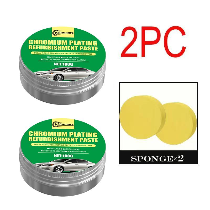 Chrom-Reparaturcreme - PE-basierte Mehrzweck-Metallrestaurationspaste für Aluminiumfelgen, Stoßstangen & Autoverchromung - Univers