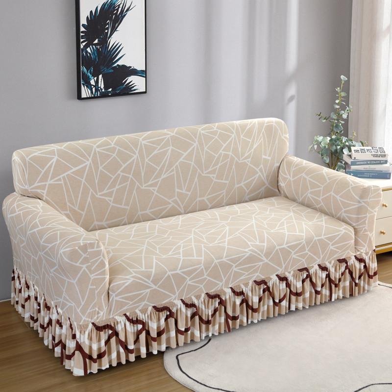 Skirt Sofa Cover Universal Elastic Sofa Cover All-Inclusive Universal Combination Sofa Cover