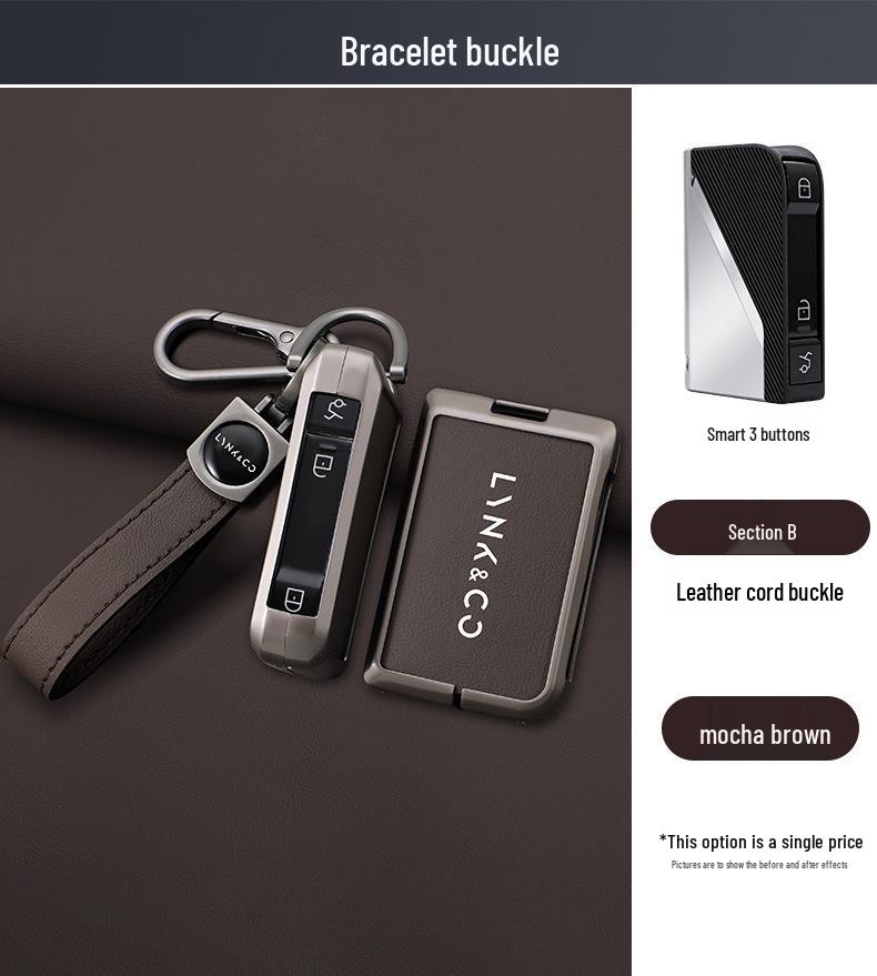 Pouzdro na klíč Lynk & Co 03: Kompatibilní s 0607, 01 Shell, 05 Nový model, 02 09 EMPS Energy Crystal Z10 Přezka na krytu