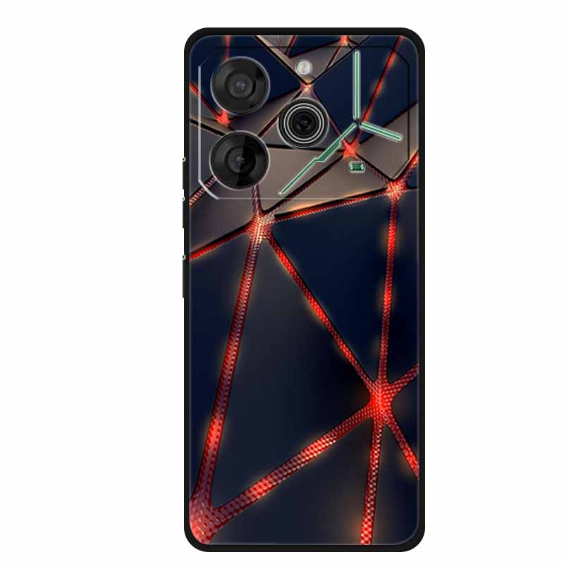 Für Tecno Pova 6 Neo Hülle Tiere TPU Weiches Silikon Rückabdeckung Handyhüllen für Tecno Pova 6Neo 6,78" Stoßfest Wolf Cool funda