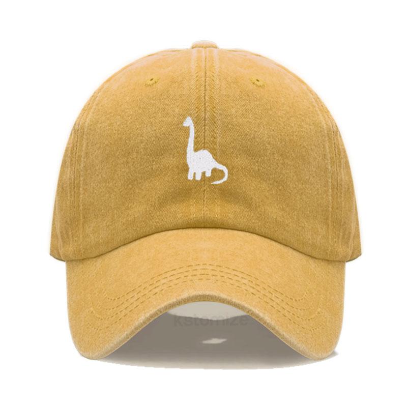 Unisex Soft Cotton Dad Hat Dinosaur Embroidery Baseball Cap For Women Men Adjustable Unisex Casual Sports Caps