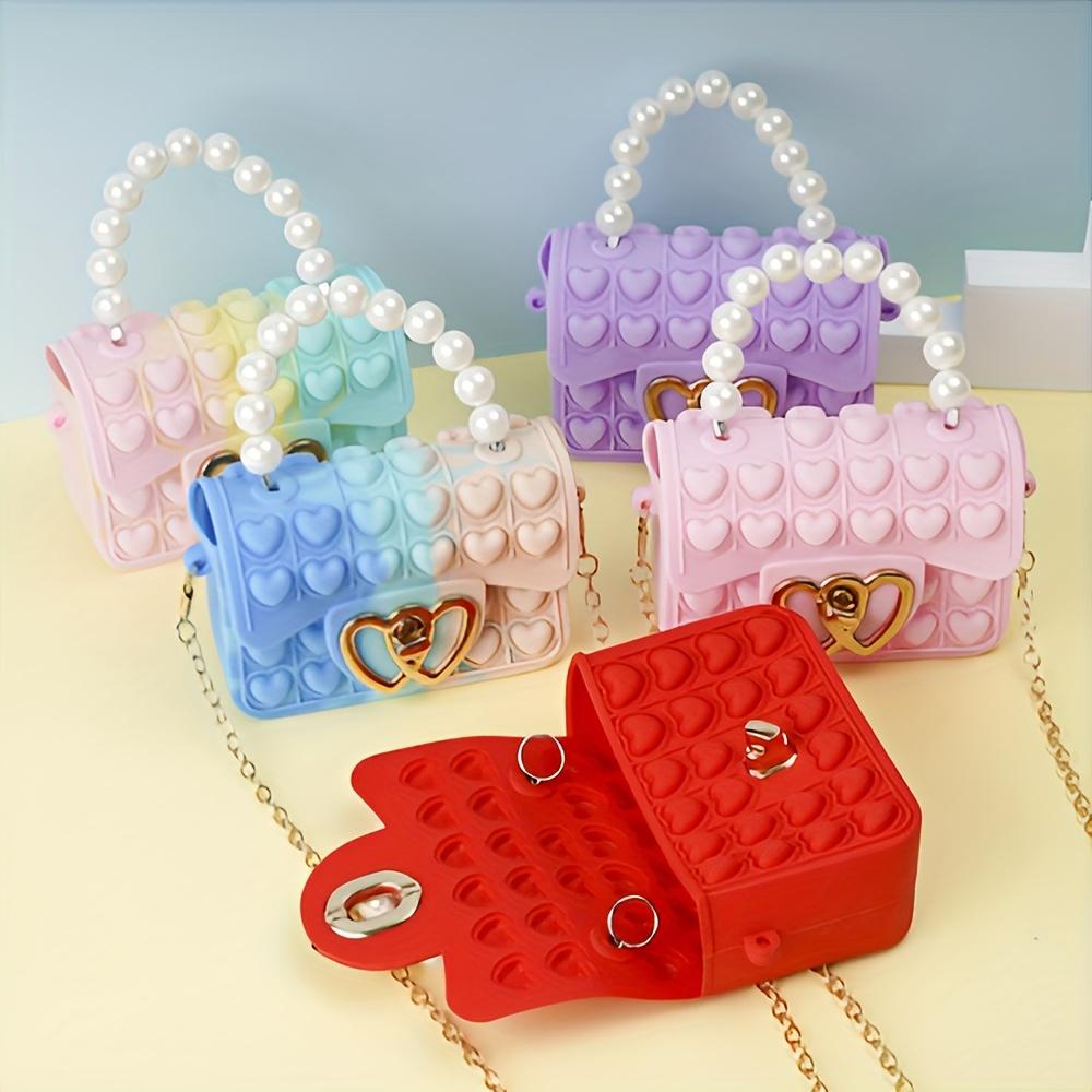 Crossbody Bag Double-sided Bubble Heart Handbag,coin Purse, Suitable for Daily Use