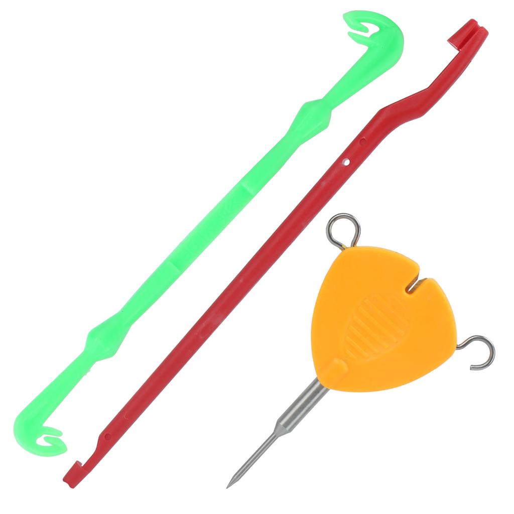 Angelköder Nadel Haken Knotenzieher Knotenbindewerkzeug Set Angelköder Montagen Werkzeugsatz