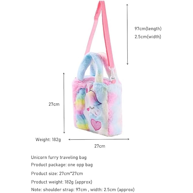 ADISA Unicorn Toddler Bag Princess Cute Crossbody School Bags Gift for Girls (Pink)