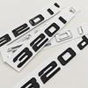 3D ABS Matte Black Car Letters Logo 320d 320i Emblem Sticker Rear Trunk Badge For BMW 320d 320i E90 E91 F30 F31 Auto Accessories