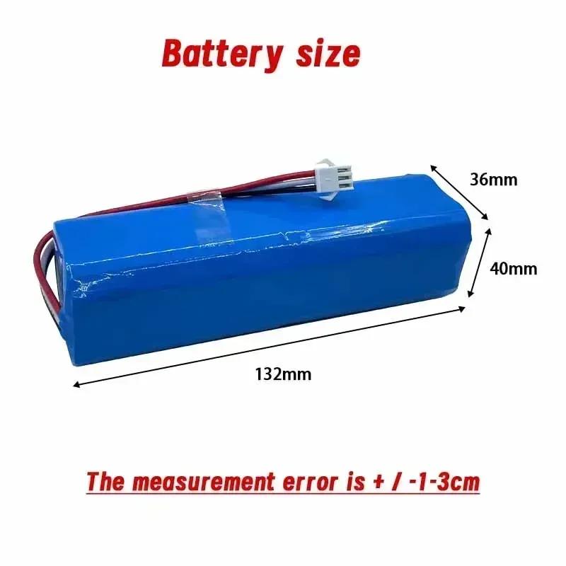 2025 100% original For Xiaomi 14.4V lithium battery 2P4S battery 5200mAh 6500mAh 12800mAh Viomi S9 Lydsto R1 Roadmi Eve Plus