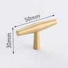Solid Brushed Brass Kitchen Bedroom Door Handles Oval Brass Cabinet Handle Pulls