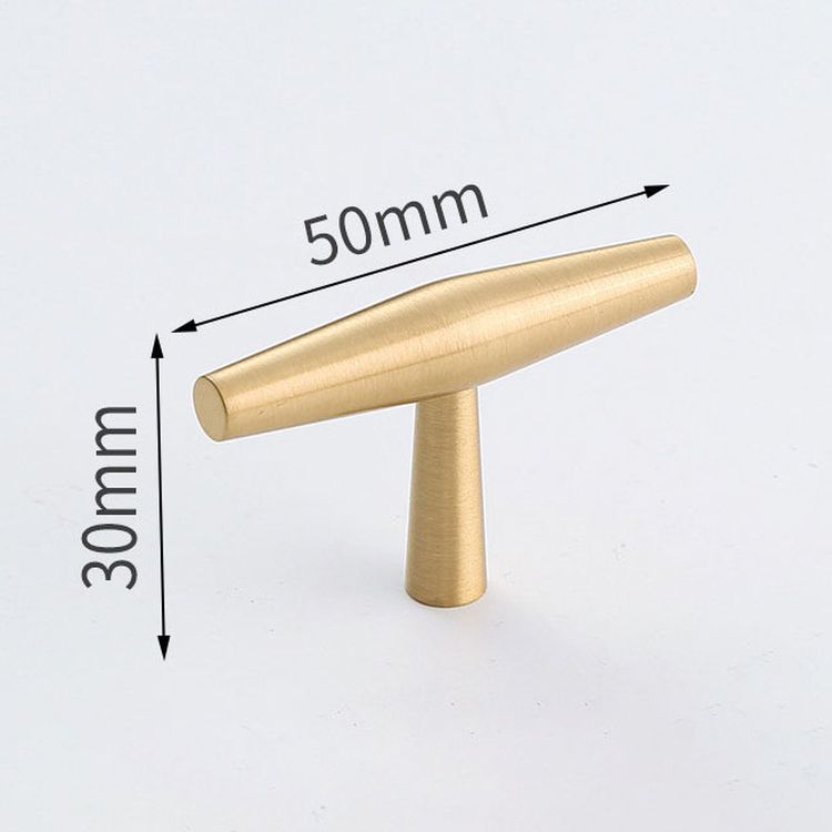 Solid Brushed Brass Kitchen Bedroom Door Handles Oval Brass Cabinet Handle Pulls