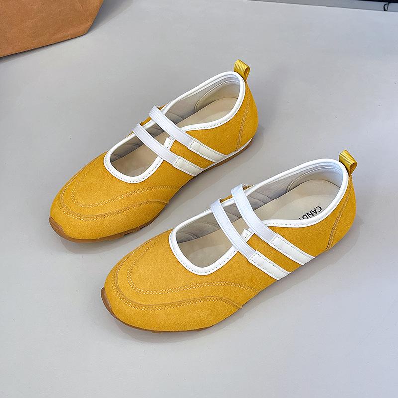 Flat red ballet Mary Jane single shoes women's shoes 2025 spring and summer new casual versatile shoes