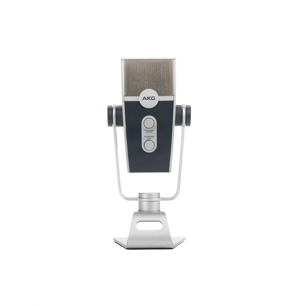 AKG LYRA C44 USB Condenser Microphone for Windows and Blucoil Pop Filter Windscreen USB Extension Cable iOS, Android, Mac, PC, 3-FT 2.0 Type-A