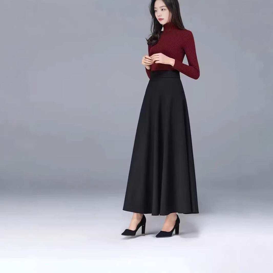 

Plus Size A-Line Flowing Skirt – New Spring/Autumn Style for a Professional, Slimming Look 6XL (recommended 230-250 jin)