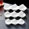 Ceramic Triple-Compartment Sauce Dish