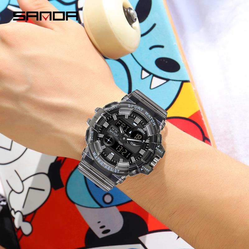 Orologio Sportivo Impermeabile Multifunzione Sanda per Studenti con Sveglia