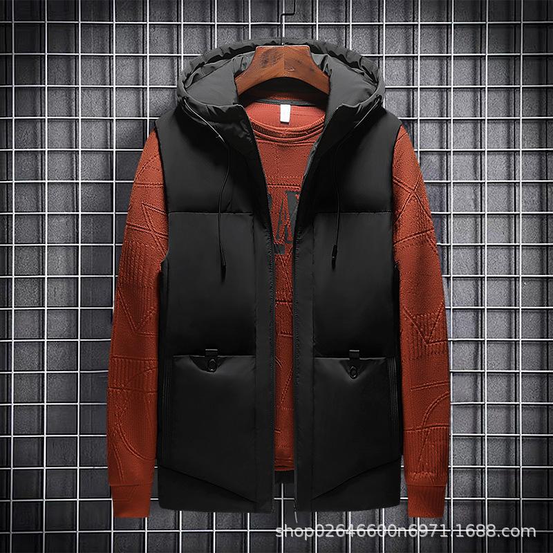 8611-P65 Vest Men'S Padded Clothes Vest Trend Down Padded Clothes Jacket Men'S Clothing