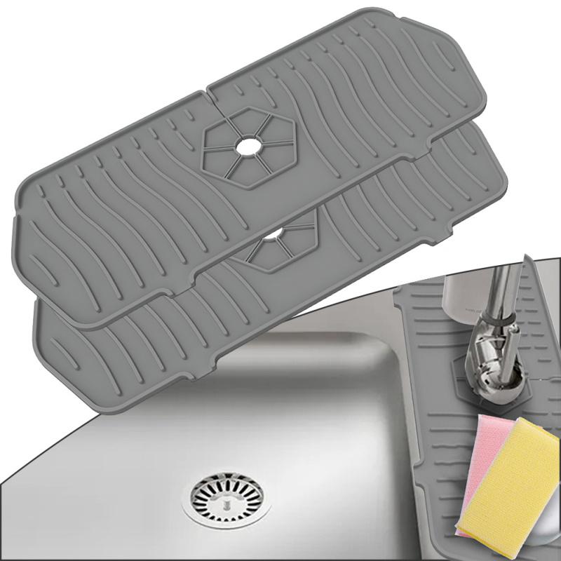 Küchenarmatur Spritzschutz Silikon Armatur Ablaufloch Matte Geschirrtrockenmatten Für Küchenarbeitsplatte