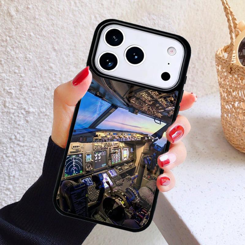Travel Pilot Phone Case For iPhone 17 Air 16 15 14 13 12 11 Pro Max Plus
