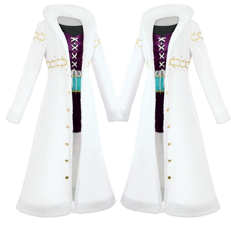 ONE PIECE Robin cosplay costume fur collar jacket onepiece Nicole Robin cosplay costume 2d