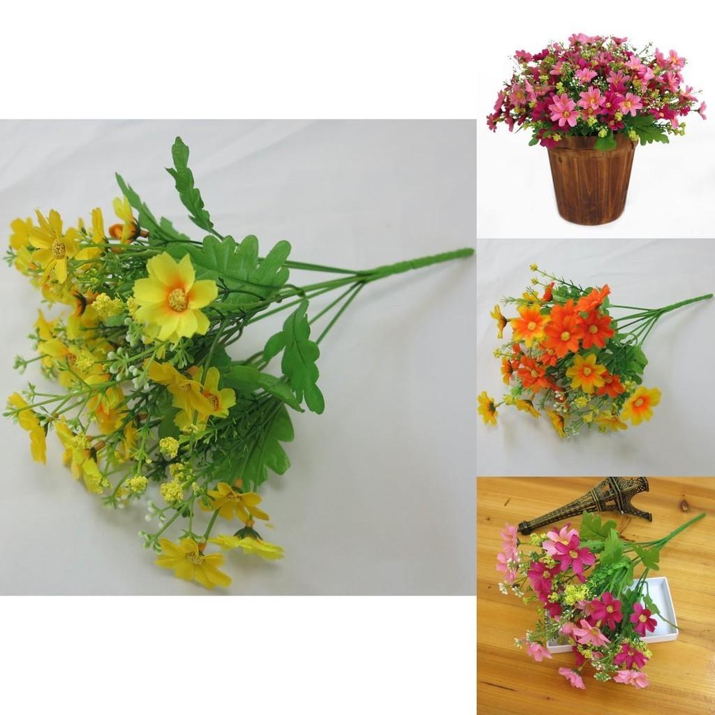 Stunning 28-head Artificial Chrysanthemum Daisy Bouquet For Weddings And Events