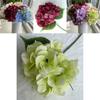 Lifelike Silk Hydrangea Flowers 18in Realistic Wedding Home Decor Photography Props Gift