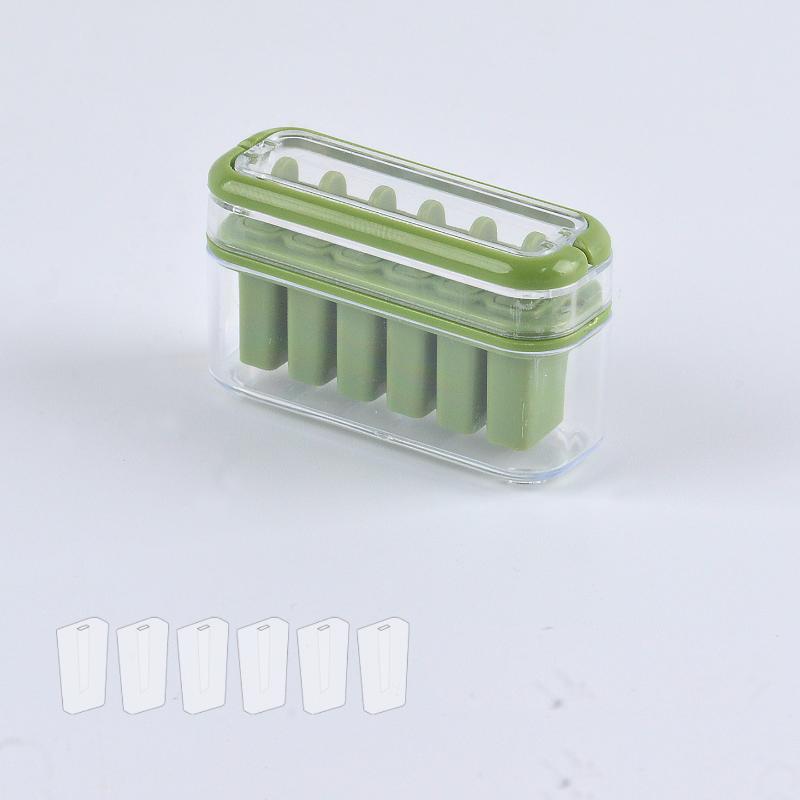 Unique 1/6 Dollhouse Miniature Accessory Set: Mini Handle Popsicle & Ice Box Food Play Toys