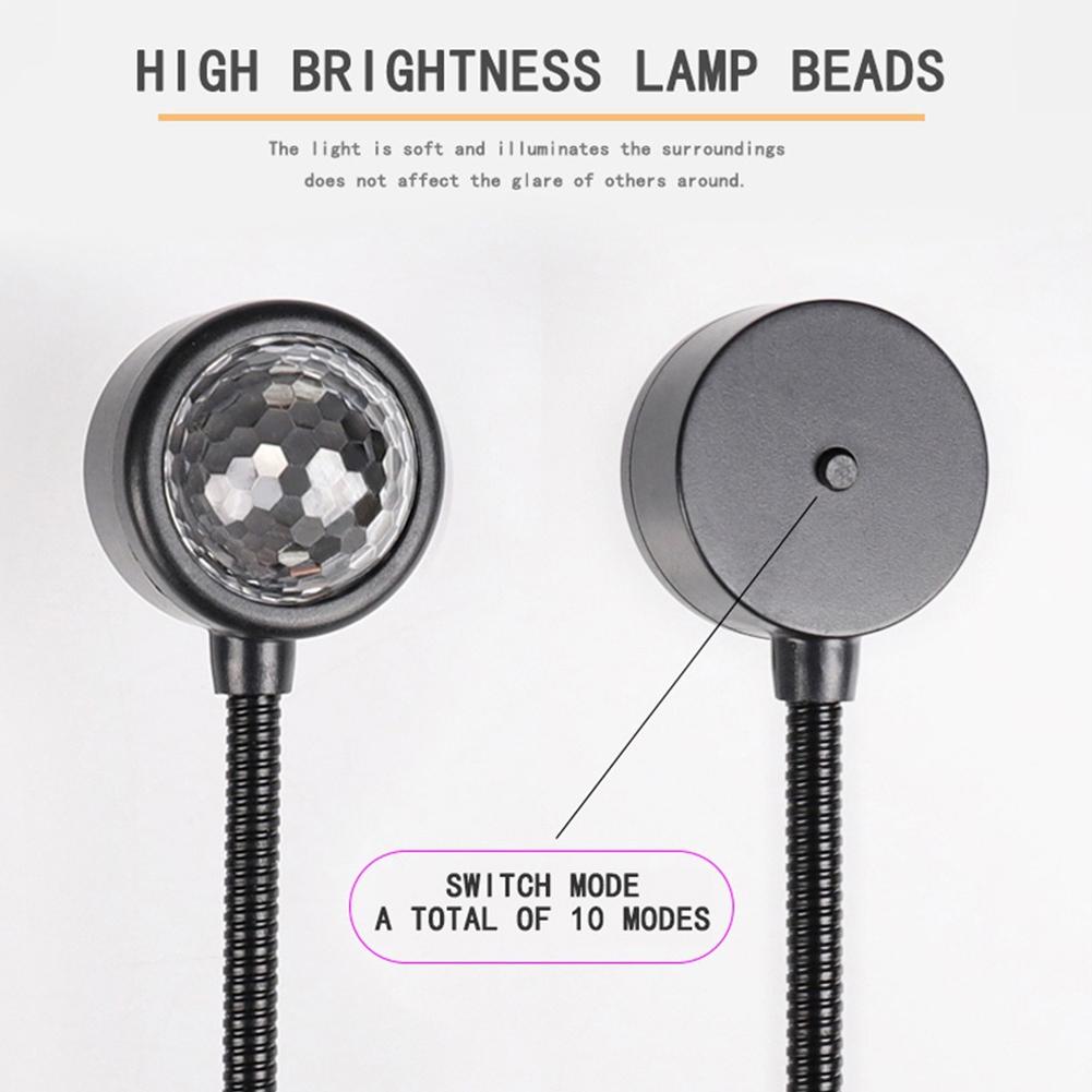 Voice Control Led Car Roof Star Night Light Projector Atmosphere Lamp Usb Decorative Lamp Adjustable Car Interior Ambience