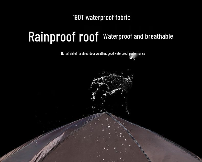 Portable Automatic Fast-Opening Rainproof Tent for 2-4 People - Ideal for Outdoor Camping, Wilderness, & Beach