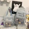 Schoolbag Junior high school college students High value backpack Tuition bag Shoulder bag Dopamine backpack Korean version of college style school