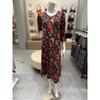 Red Flower Open Dress Tewop731rd
