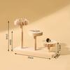 Wood Walnut Jewelry Rack Multi Round Versatile Desktop Display Stand Multi-layer Stepped Plant Display Rack Ornaments Display