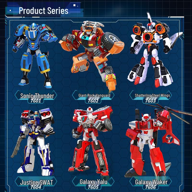 Tobot Warriors Transforming Car Robot Toy - Galaxy Detectives Sonic Thunder for Boys
