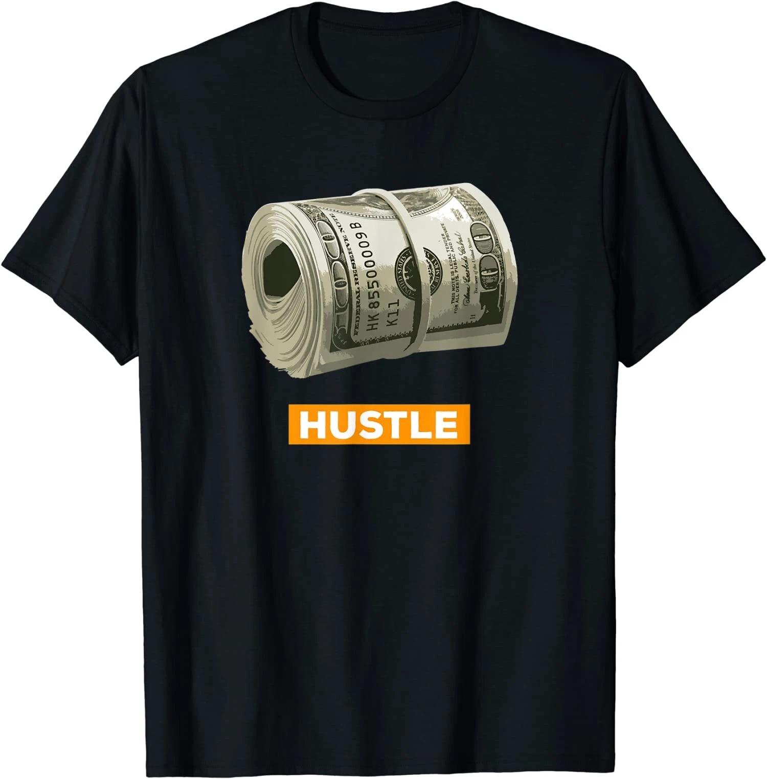 Hustle Bankroll Money 100 Dollar Cash T-Shirt XXL