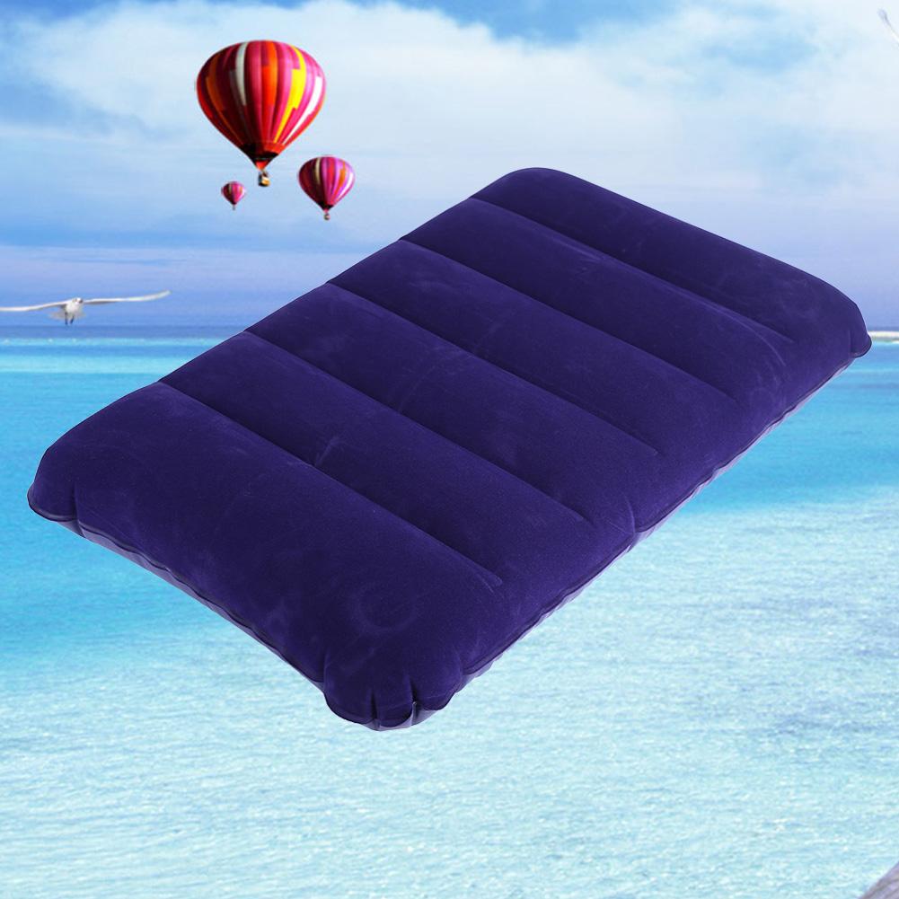 1pcs Air Cushion Pillows Outdoor Camping Sleep Cushion Folding Square Inflatable Pillows Travel Backrest Plane Head Rest Big