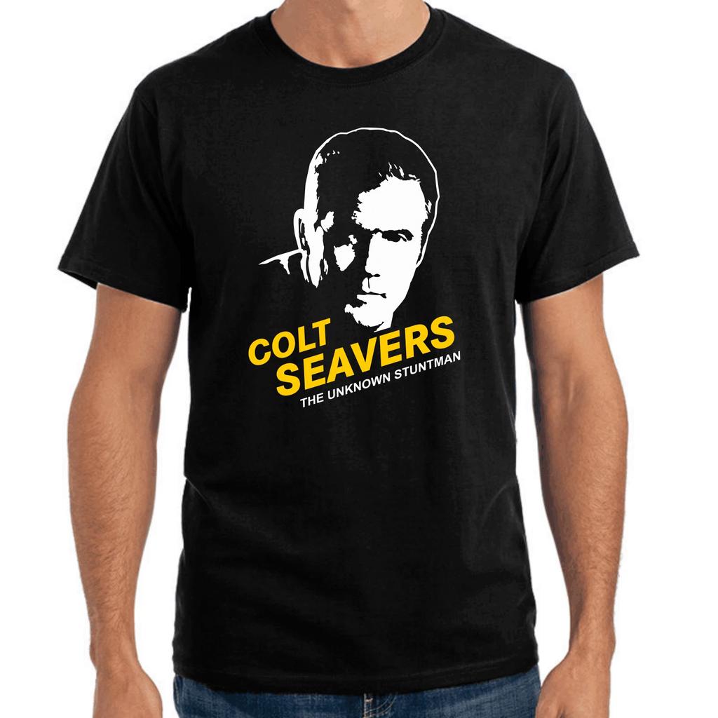Men's and Women's T-shirts Colt Seavers The Unknown Stuntman Portrait Cult Retro 80s Series TV Fan