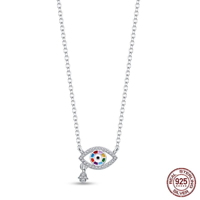 925 Silver Luminous Firefly Heart Shaped Zircon Pendant Necklace For Women Fashion Anniversary Birthday Jewelry Gifts