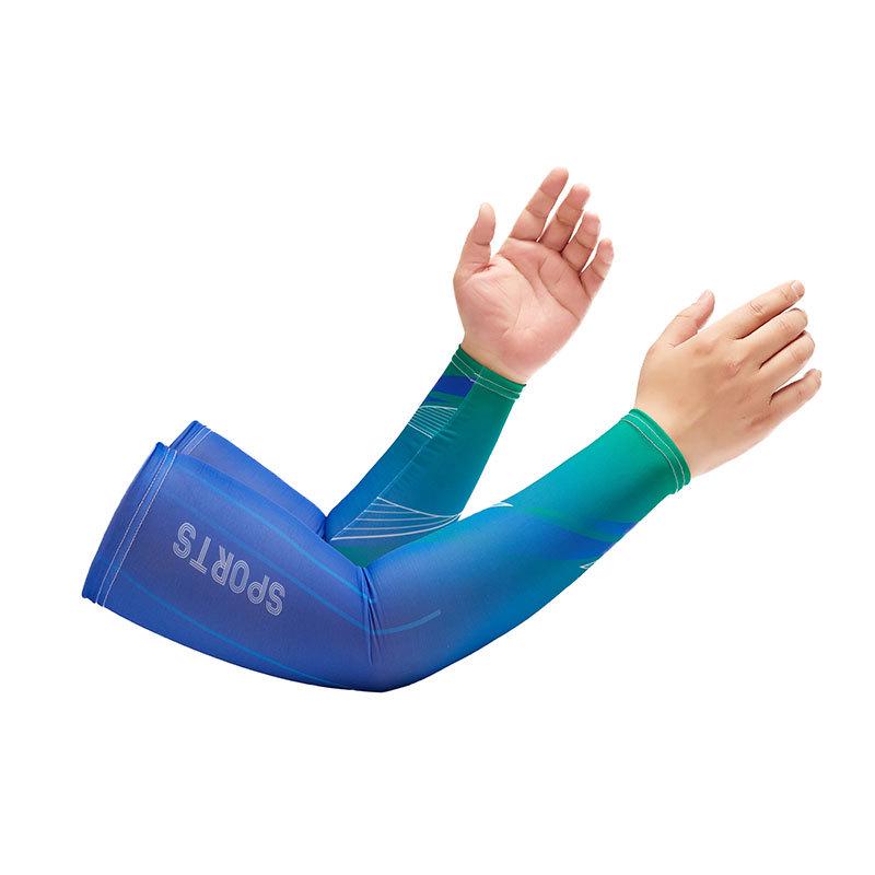 Sport Style Sun Protection Breathable Cycling Arm Warmers for Men and Women - Thin Ice Silk Sleeves