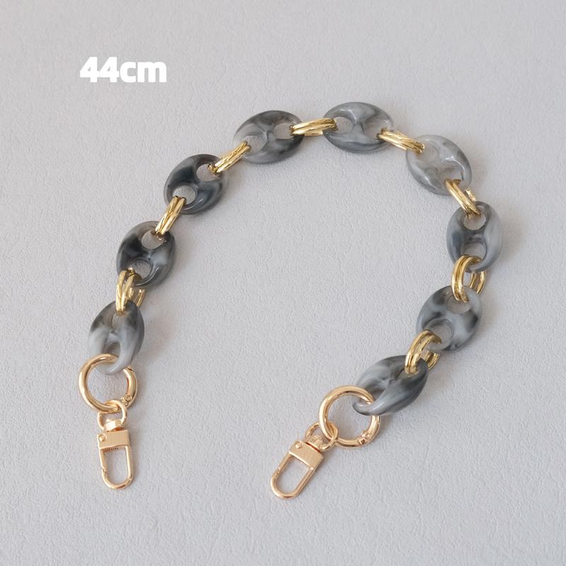 New Fashion Woman Bag Accessory Parts Leopard Candy Red Blue Acrylic Resin Metal Chain Strap Women Shoulder Crossbody Long Chain