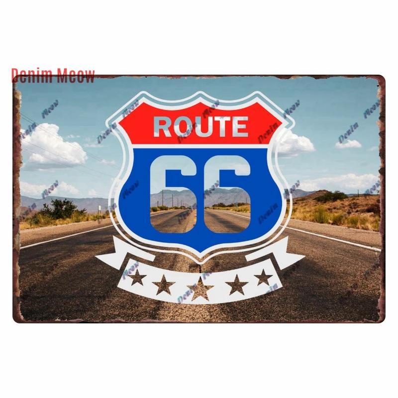 Vintage Metal Sign Plate, Garage Wall Decor, Man Cave, Gas Station Printing, Home Decor, Bar, Pub, Club, Retro, Route 66, WY1