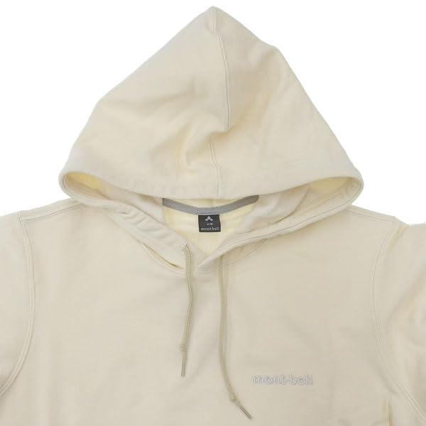 for Men and Kangaroo UV 2104648 [Montbell] Hoodie/Park Women, Cotton, Pocket, Protection, (Ivory (IV)/White)